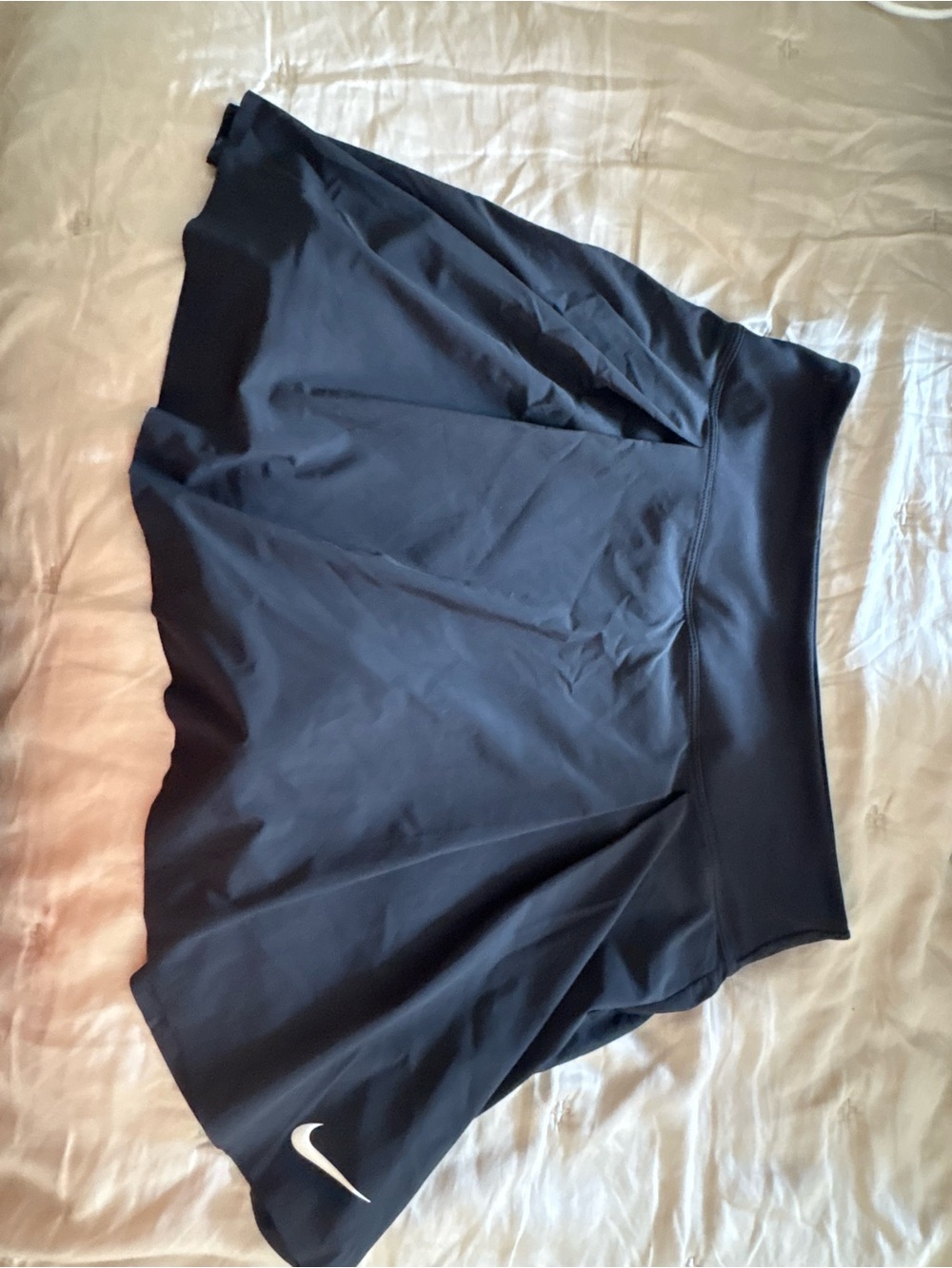 Nike Black Flared Athletic Skort with Swoosh